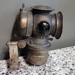 Antique 1899 The Badger Brass Mfg Co. Solar Bicycle/Motorcycle Lamp Lantern
