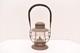 Antique 1906 TL Moore Elgin Raiload Santa Fe Lantern Wooden Handle AT & SF RR