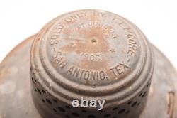 Antique 1906 TL Moore Elgin Raiload Santa Fe Lantern Wooden Handle AT & SF RR