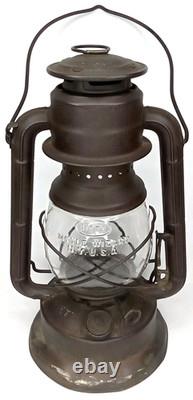Antique 1910s Dietz Little Wizard Kerosene Hurricane Lantern Made In USA Signed