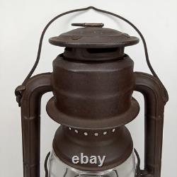 Antique 1910s Dietz Little Wizard Kerosene Hurricane Lantern Made In USA Signed
