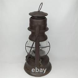 Antique 1910s Dietz Little Wizard Kerosene Hurricane Lantern Made In USA Signed