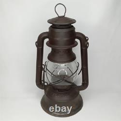 Antique 1910s Dietz Little Wizard Kerosene Hurricane Lantern Made In USA Signed