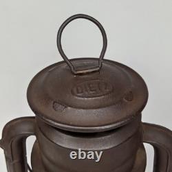 Antique 1910s Dietz Little Wizard Kerosene Hurricane Lantern Made In USA Signed