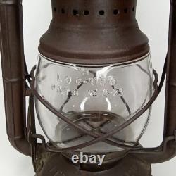 Antique 1910s Dietz Little Wizard Kerosene Hurricane Lantern Made In USA Signed