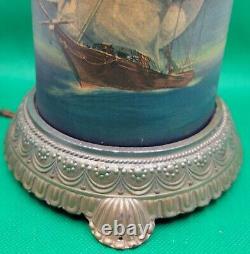 Antique 1930s Scene-in-Action Ship Lighthouse Motion Lamp Cast Iron Parts Repair
