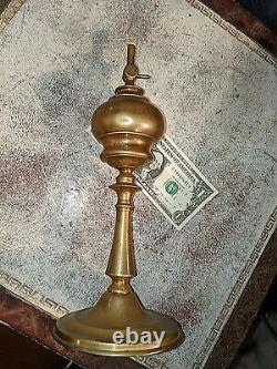 Antique 19th Century Brass Whale Oil Lamp BREVETE FT SGDG