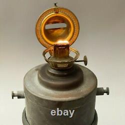 Antique 19th Century P & A Hanging Brass Oil Lamp Lantern Nautical Marine Ship