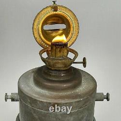 Antique 19th Century P & A Hanging Brass Oil Lamp Lantern Nautical Marine Ship