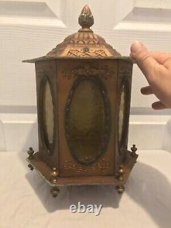Antique 19th Century Venetian or Italian 12.5 Gondola Lamp Lantern (6 Sided)