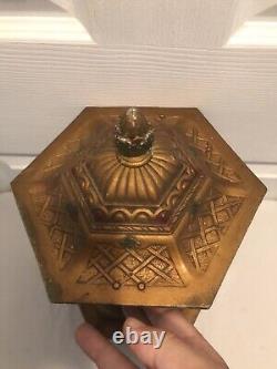 Antique 19th Century Venetian or Italian 12.5 Gondola Lamp Lantern (6 Sided)