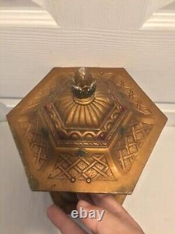 Antique 19th Century Venetian or Italian 12.5 Gondola Lamp Lantern (6 Sided)