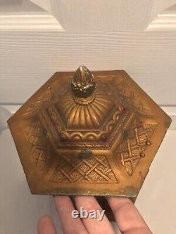 Antique 19th Century Venetian or Italian 12.5 Gondola Lamp Lantern (6 Sided)