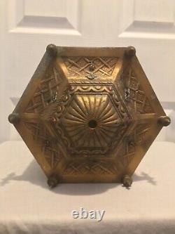 Antique 19th Century Venetian or Italian 12.5 Gondola Lamp Lantern (6 Sided)