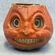 Antique 6 Paper Mache Halloween Jack O Lantern Candy Container German VTG