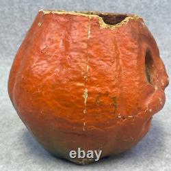 Antique 6 Paper Mache Halloween Jack O Lantern Candy Container German VTG