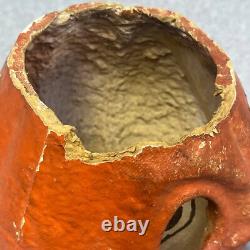 Antique 6 Paper Mache Halloween Jack O Lantern Candy Container German VTG