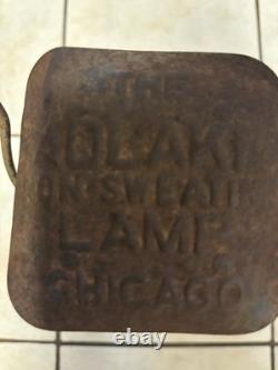 Antique ADLAKE Non-Sweating Lamp Chicago Railroad Train Switch Lantern Tested