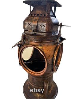 Antique ADLAKE Non-Sweating Lamp Chicago Railroad Train Switch Lantern Tested