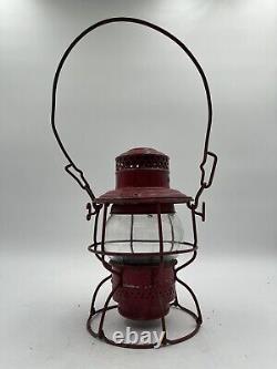 Antique Adlake Souther Pacific (SP) Railroad Lantern Clear Globe