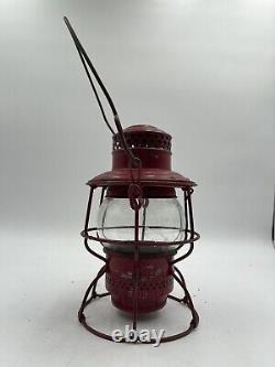 Antique Adlake Souther Pacific (SP) Railroad Lantern Clear Globe