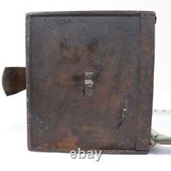 Antique American Sheet-Iron and Glass Portable Candle Lantern c. 1840