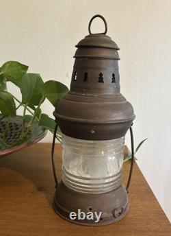 Antique Anchor Oil Lamp Brass Copper Nautical Ship Lantern Boat Light 13x 5.5