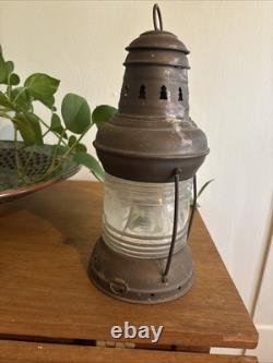 Antique Anchor Oil Lamp Brass Copper Nautical Ship Lantern Boat Light 13x 5.5