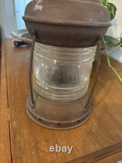Antique Anchor Oil Lamp Brass Copper Nautical Ship Lantern Boat Light 13x 5.5