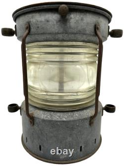 Antique Anchor Original Maritime Ship Light Lantern Lamp Nautical Decor