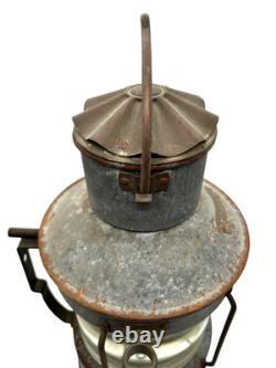 Antique Anchor Original Maritime Ship Light Lantern Lamp Nautical Decor