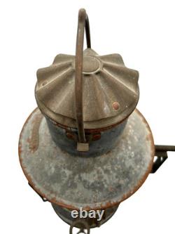 Antique Anchor Original Maritime Ship Light Lantern Lamp Nautical Decor