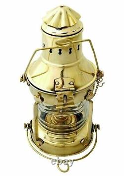 Antique Anchor Ship Lantern Nautical Maritime Boat Oil Lamp Light Vintage Decor