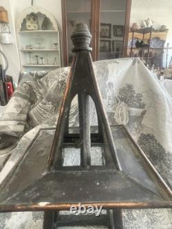 Antique Arts And Crafts Glasgow School Anodised copper Lantern