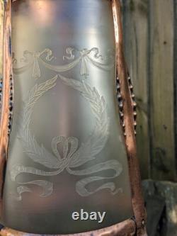 Antique Arts and Crafts Copper LANTERN/Porch Light. Reclaimed Lighting