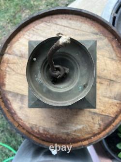 Antique Arts and Crafts Lantern With Slag Glass