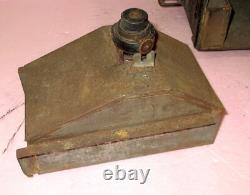 Antique BRASS J. A. Van Dyk & Zoon Kerosene Railroad Lantern LARGE Lens COMPLETE