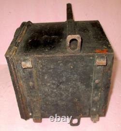 Antique BRASS J. A. Van Dyk & Zoon Kerosene Railroad Lantern LARGE Lens COMPLETE
