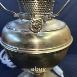 Antique B & H Bradley & Hubbard Oil Lamp Converted To Electric