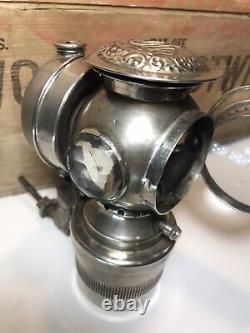 Antique Bike Bicycle Carbide Lamp Lantern Vintage collector