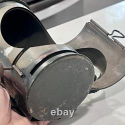 Antique Boat Signal Lantern Oil Lamp Bullseye Police Signal Lantern