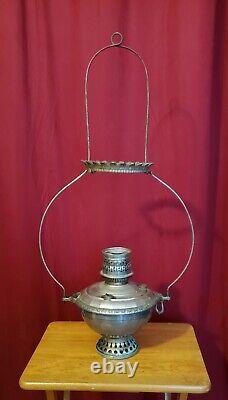 Antique Bradley & Hubbard Hanigng General Store Kerosene Lamp