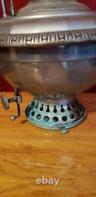 Antique Bradley & Hubbard Hanigng General Store Kerosene Lamp