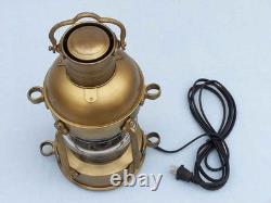 Antique Brass Anchor Electric Lantern 15