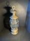 Antique Brass And Glass Carriage Lantern