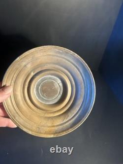 Antique Brass And Glass Carriage Lantern