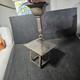 Antique Brass Arts Craft Pagoda Lantern Porch Light Hanging Foyer slag glass
