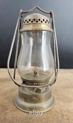 Antique Brass Dietz BOY Lamp Lantern Unusual Unmarked Model