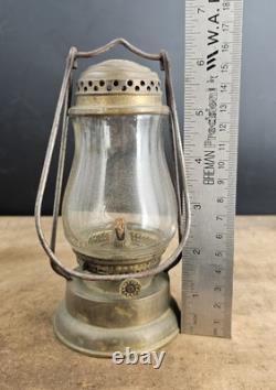Antique Brass Dietz BOY Lamp Lantern Unusual Unmarked Model