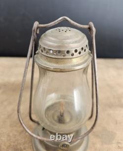 Antique Brass Dietz BOY Lamp Lantern Unusual Unmarked Model
